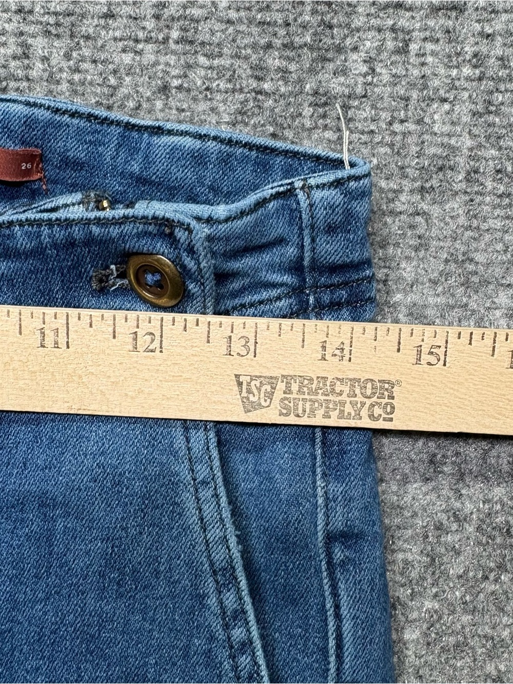 Pilcro Anthropologie Jeans Womens 26 Blue Wide Leg Cinch Buckle Back Denim - Picture 9 of 16